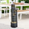 Burkeville Resin Outdoor Fountain With Light For Patio Garden