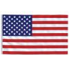 vidaXL US Flag and Pole Aluminum 19.7'