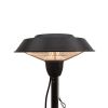 Outdoor Freestanding Electric Patio Heater, Infrared Heater, Hammered Bronze Finished, Portable Heater suitable as a Balcony Heater, BBQ and Outdoor P