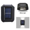 Solar Wall Light Up & Down Patio Deck Fence Lamp Waterproof Garden Outdoor