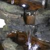 Outdoor Water Fountain Rock Waterfall Fountain &amp; Backyard Water Feature with LED