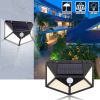 100 LED Solar Powered Light Motion Sensor Wall Yard Garden Outdoor Street Light