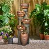 5-Tier Relaxing Outdoor Garden Water Fountain Decor for Contemporary Design