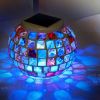 Solar-Powered Waterproof Color Changing Glass Ball Garden Lamp