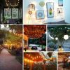 Free shipping 2Packs 25Ft G40 String Light 50 Globe Bulbs Patio Hanging String Lights Outdoor Light YJ