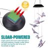 Butterfly Solar Wind Chimes Color-Changing Outdoor Waterproof LED Wind Chime Solar Powered Colorful Light