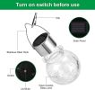 Outdoor Hanging Solar Lights Waterproof Glass Decorative Garden Lights Solar Lantern With Handle For Yard,Garden,Patio