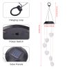 Love Style Wind Chimes Lights Outdoor Color-Changing Waterproof Mobile Romantic Led Solar Powered