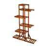 6 Tier Corner Wooden Plant Stand Ladder Flower pot Display Rack Shelf Holder