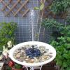 Solar Fountain Mini Bird Bath Floating Water Fountain Pool Pond Garden Decoration Watering Kit for Outdoor