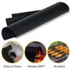 4Pcs BBQ Grill Mat Non-Stick Mat Baking Mat Reusable Reversible Washable FDA-Approved for Gas Charcoal