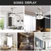 52 inch ceiling fan with light, Indoor Ceiling Fan Light Fixtures With Remote Control, Outdoor Ceiling Fans For Patios With Light (5-Blades)