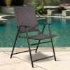 Set of 4 Rattan Folding Chair