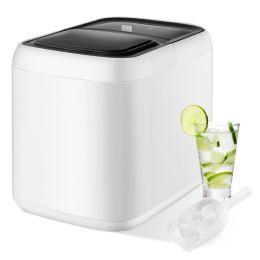 Home Portable Self-Clean Countertop Ice Maker (Color: White)