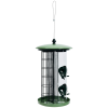 Outdoor Metal Seed Guard Deterrent Squirrel-Proof Caged Tube Wild Bird Feeder