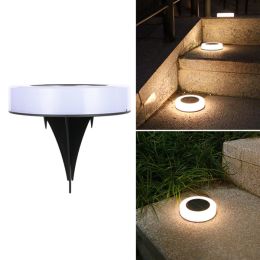 LED Solar Buried Ground Light Lawn Lights Outdoor Garden Patio Yard Landscape (Color: As Picture)