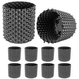 Recycled Material Air Root Pots Plant Root Trainer;  with Base Screws & Non-Woven Fabric Pot (Color: Black, Quantity: 10Pcs)