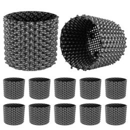 Recycled Material Air Root Pots Plant Root Trainer;  with Base Screws & Non-Woven Fabric Pot (Color: Black, Quantity: 12Pcs)