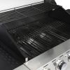 4-Burner Propane Gas Grill with Side Burner;  Stainless Steel;  Cabinet for BBQ (only for pickup)