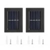 Outdoor Solar Deck Lights Path Garden Patio Pathway Stairs Step Fence Lamp 2pcs