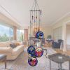 Garden Metal Wind Chimes Tree of Life Sympathy Crystal