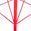 8FT Weather Resistant Yard Garden Windmill Red