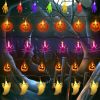 3pcs LED String Lights Halloween Indoor Garden Patio Party Pumpkin Lights