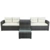 Outdoor Furniture Sofa Set with Large Storage Box