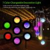 Solar Wind Chime Lights Butterfly Lamp 7 Color Changing String Lights