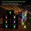 Solar Wind Chime Lights Butterfly Lamp 7 Color Changing String Lights