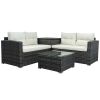 Outdoor Furniture Sofa Set with Large Storage Box