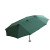 15FT Patio Double-Sided Umbrella with Solar LED Lights, Outdoor Market Umbrella with 48 Solar Powered LED Lights & Crank