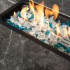 Outdoor Fire Table Propane Fire Pit Rattan gas fire table; gas fire table with tile tabletop