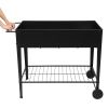 Aveyas Mobile Metal Raised Garden Bed Cart with Legs; Elevated Tall Planter Box with Wheels for Outdoor Indoors House Patio Backyard Vegetables Tomato